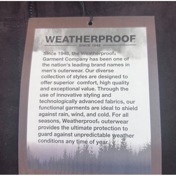 NEW Weatherproof Microsuede Water-Repellent Wind-Resistant Jacket Velvet Brown M - Picture 9 of 10